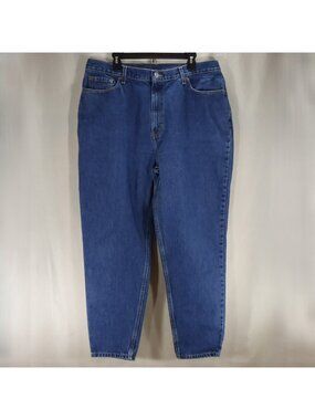 Levi's Womens Jeans Est Size 16 Short 550 Relaxed Mom Ultra High Rise Blue Denim